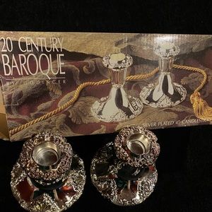 3 for $40 Silver Plated Candle Holder